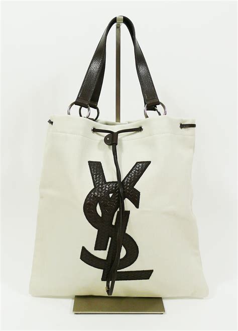 ysl tote canvas|saint laurent canvas tote.